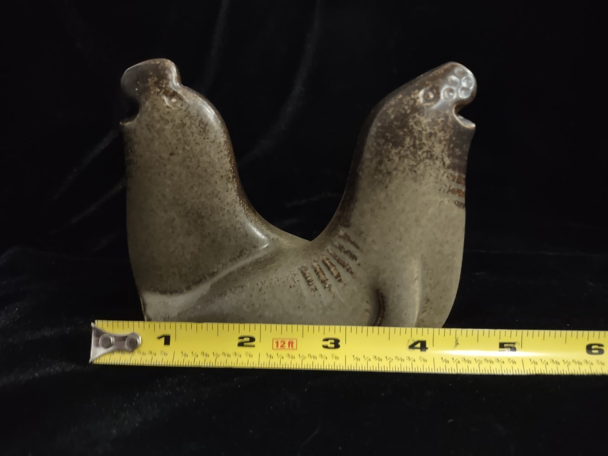 置物 Lisa Larson / Sjolejon / Gustavsberg Lisa Larson Gustavsberg Sweden Sea Lions (Sjölejon) Noah's Ark