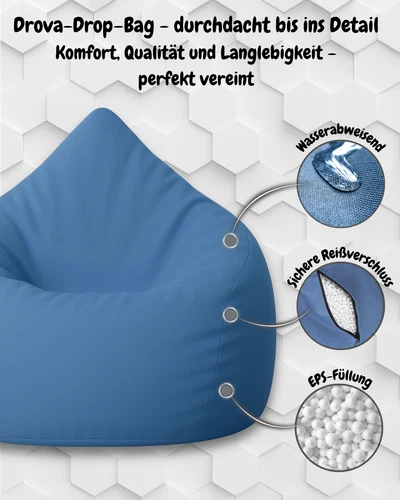 PatchHome Sitzsack XL- Jumbo Sitzkissen Bodenkissen Kinder und Erwachsene - Bild 27 von 203