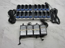 4 LOT INTERMEC AC1 852-904-002 4-SLOT CRADLE RAPID BATTERY CHARGER with Adapter
