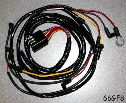 NEW 1967 Ford Mustang Under Hood Wire Wiring Kit Gauge Feed Headlight Alternator - Image 4 of 4