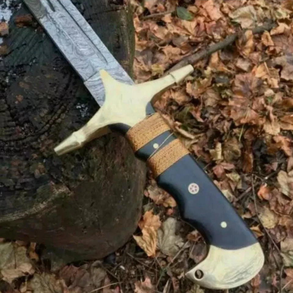 Espada islámica hecha a mano real 36 '', espada larga, espada cimitarra, espada otomana Foto 3 de 4