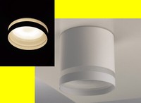 Aufbauleuchte Deckenspot Led-Leuchte Weiß Gx53-Spot 230V 3000K/Warmweiß 805Lm/9W