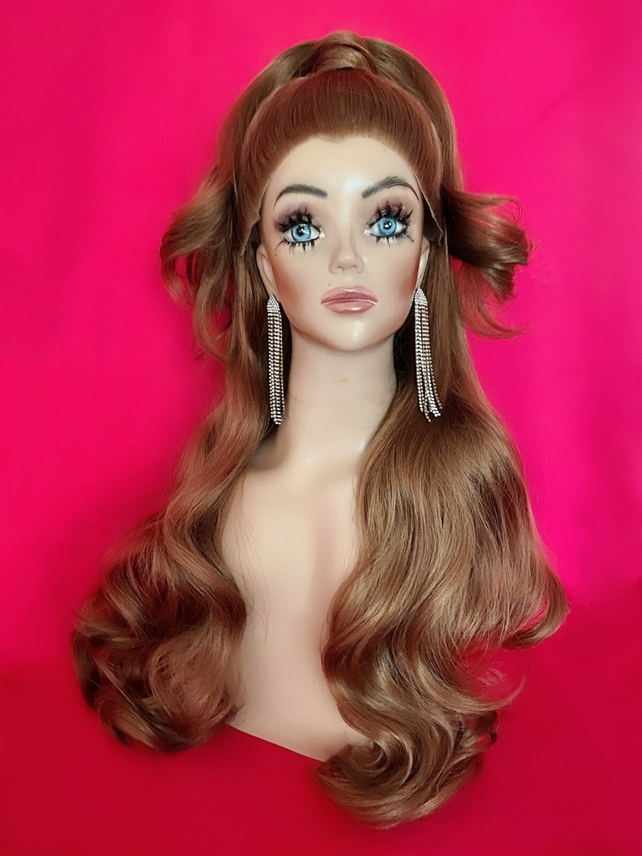 JENNIFER LOPEZ Long High PONYTAIL Wig! Lace Front Costume Drag Blonde ALL  COLORS