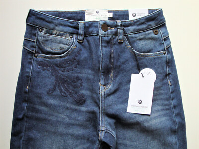 FREEMAN T. PORTER  Jeans  MONIKA  HIGH  WAIST  STRAIGHT  Blau  Damen  W27  Neu