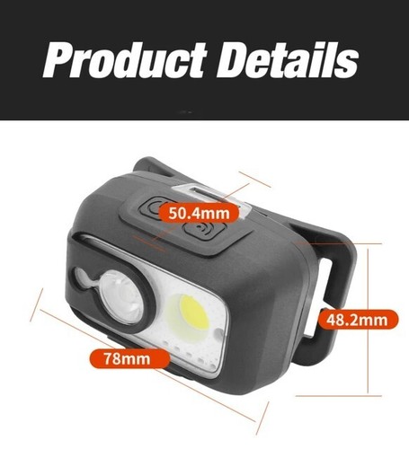 Super Bright Waterproof HeadTorch,light,LAMP LED USB Rechargeable GARAGE DIY CAR - Picture 5 of 12