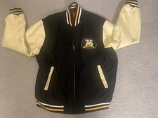 NFL Letterman's 75th Season PITTSBURGH STEELERS Wool Leather Jacket XL Ex Large 