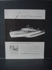 1946 Wheeler 46' Double Cabin Fly Bridge Cruiser Boat Vintage Print Ad 11041