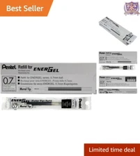 Smooth-Flowing 0.7mm Black Gel Ink Refills for EnerGel Pens - Box of 12