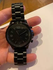 fossil q nate black hybrid smartwatch