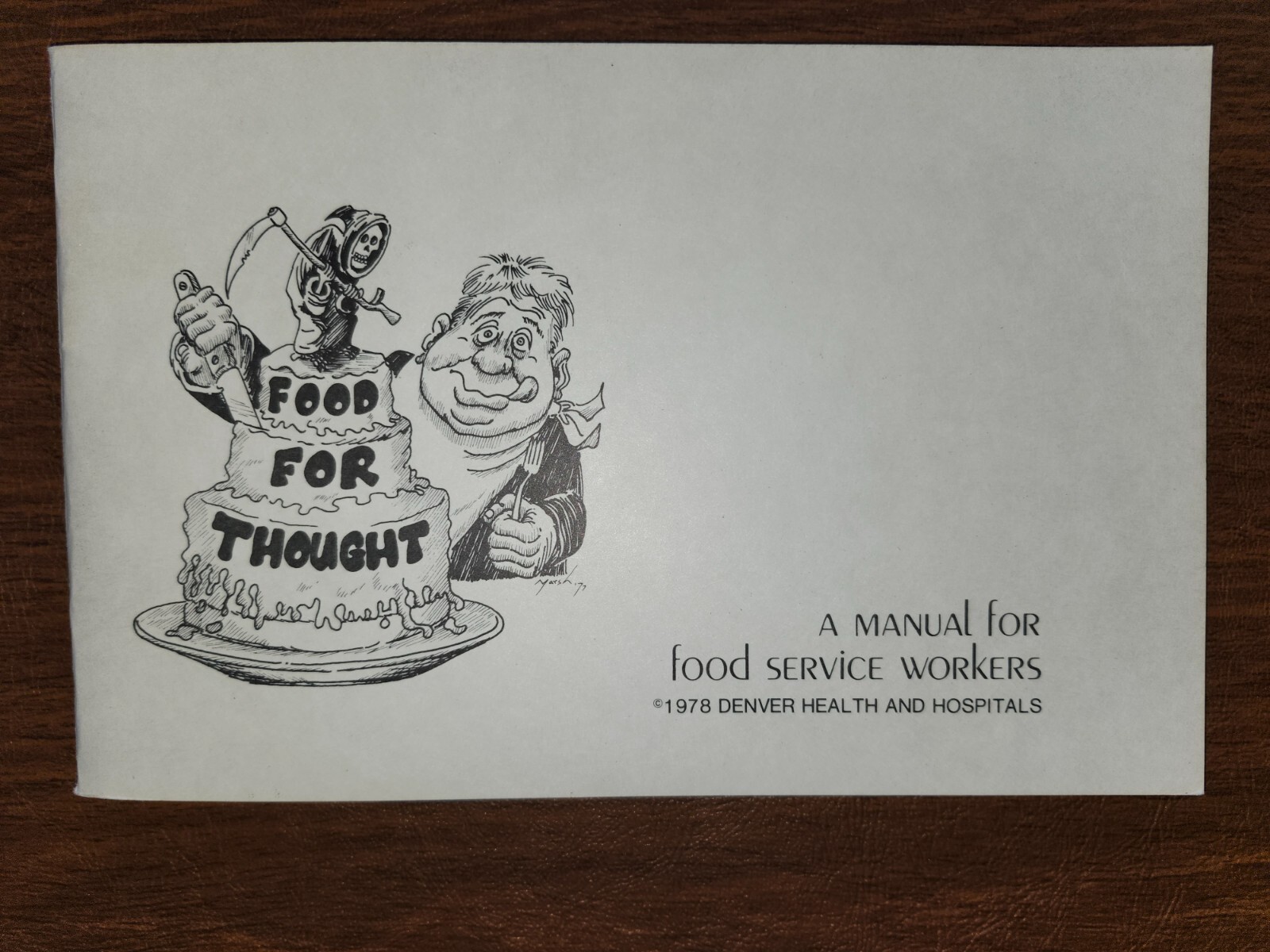 Denver Health and Hospitals booklet 1978 A Manual for Food Service Workers