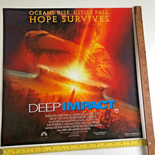 DEEP IMPACT (1998) Elijah Wood Morgan Freeman movie Poster DVD Release