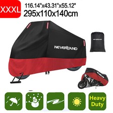 Motorcycle Cover Waterproof XXXL For Harley Davidson Heavy Duty UV Snow Storage