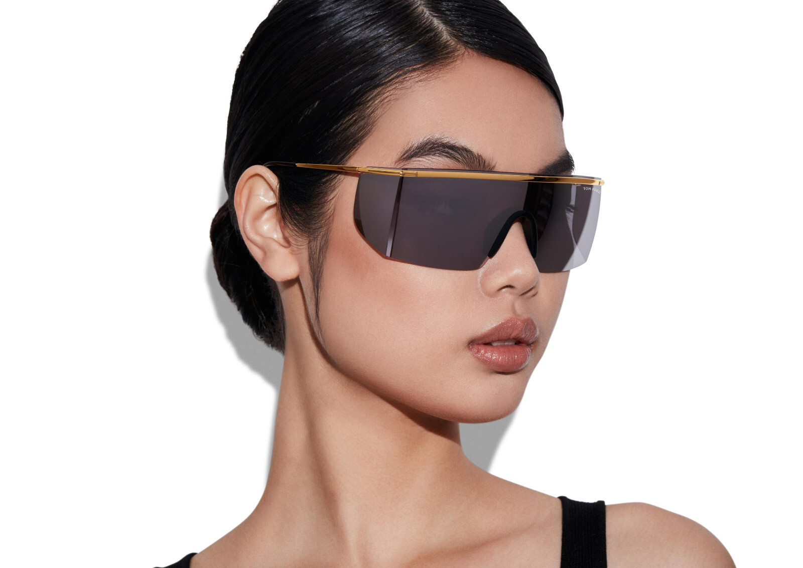 TOM FORD Shield Sunglasses PAVLOS-02 FT0980 30C Gold / Grey Mirror 150mm image 10
