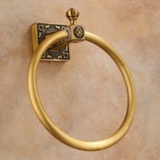 1pcs European Aluminum Towel Ring Rack Retro Bathroom Wall Hanging Towel Holder