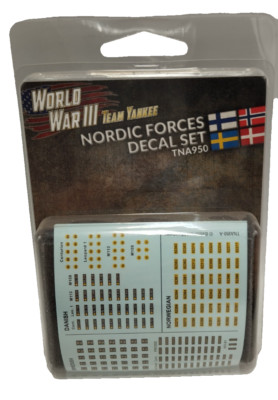 Team Yankee TNA950 Nordic Forces Decals for Gaming Miniatures Neu OVP *