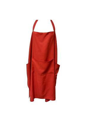 Kittel Schuster Schürze tiefe Tasche Erwachsene Haus Bäcker Koch rot Pinny 107 cm x 97 cm