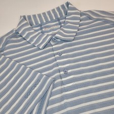 BONOBOS Mens Shirt XL Striped Golf Standard Fit Stretch Short Sleeve Polo