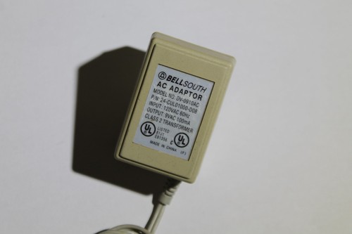 Adaptador de CA original Bell South 9VAC 100mA clase 2 fuente de alimentación DV-0910AC - Imagen 2 de 4