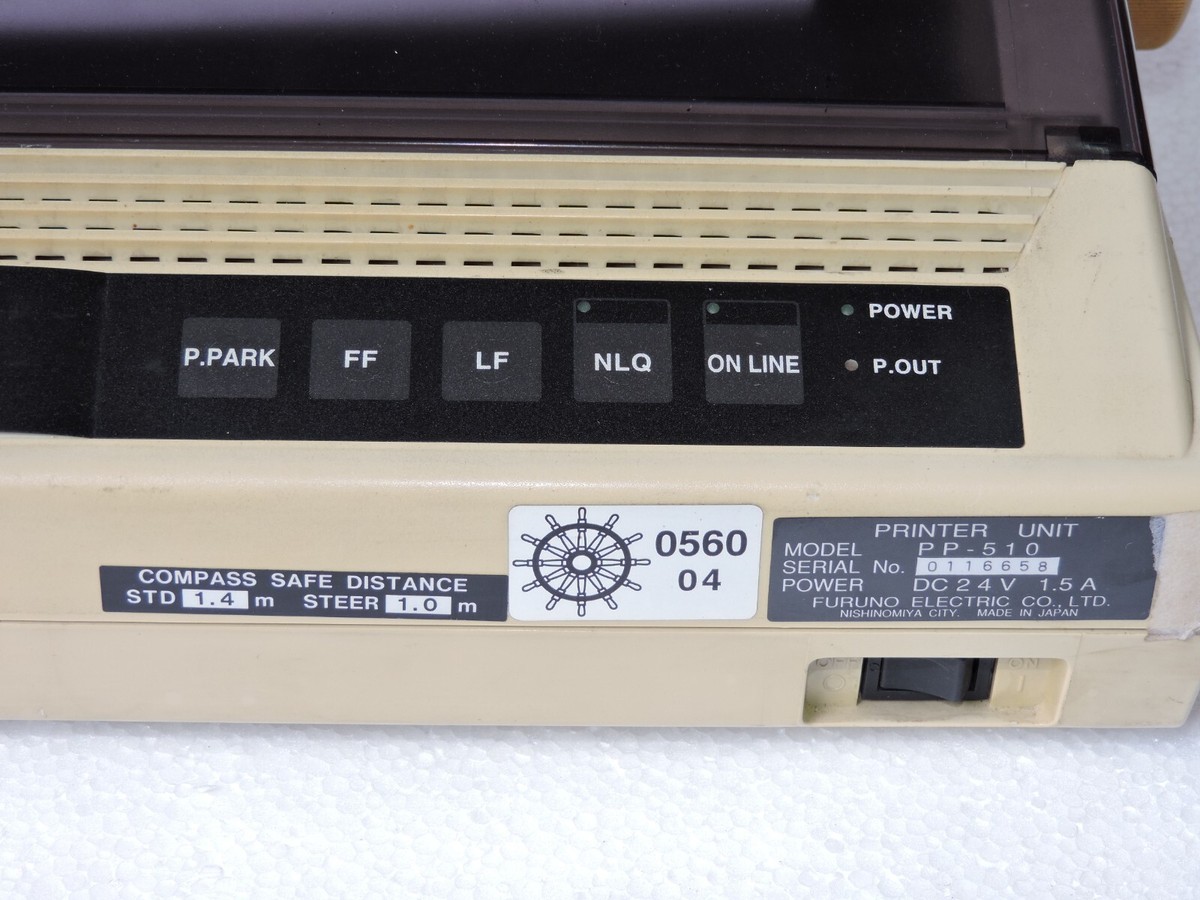 Furuno Electric PP-510 GMDSS Compliant Dot Matrix Printer Power