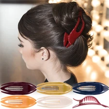 6 Pcs French Concord Hair Clip Curved Thick or Thin Hair for Women No Slip Stron