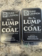 Duke Cannon Supply Co. Lump of Coal Bar Soap - 10oz - Collectable Tin (2 Pack)