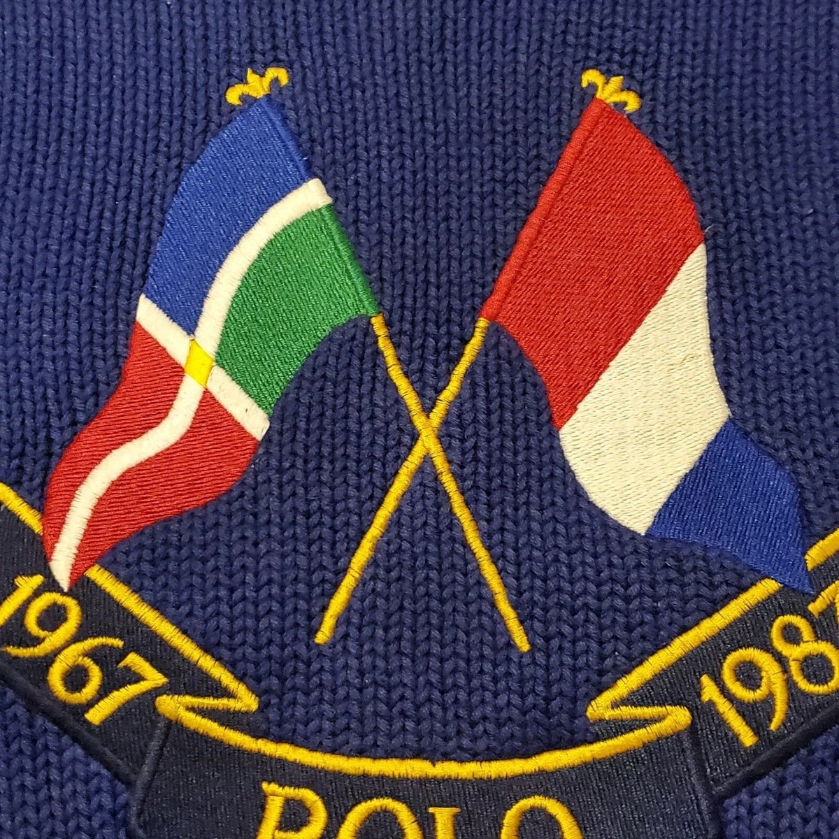 Polo cross flags sweatshirt hot sale