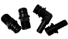 (4-PACK) XYLEM FLOJET 20381-001 1/2" FRESH WATER ADAPTER FITTING KIT *S12