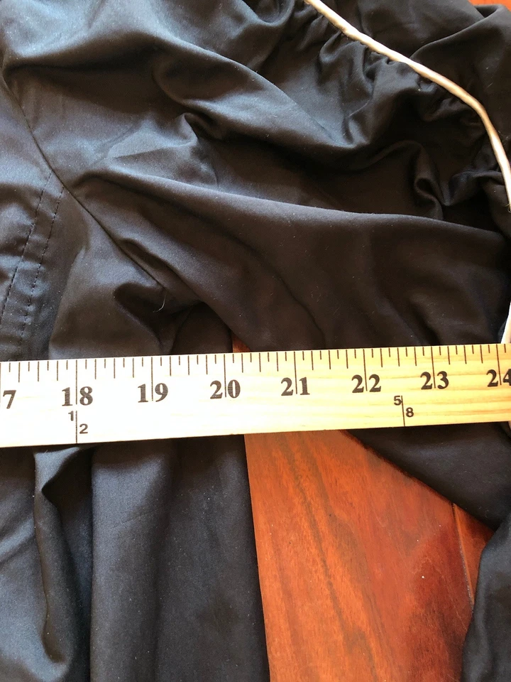 BOSTON PROPER ~ Zip Front Varsity Style Jacket Black & White LARGE sport - Image 2 of 4