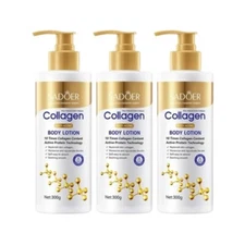 SADOER Gold Collagen Lotion Skin body brightening moisturizing Anti Aging 3×300g