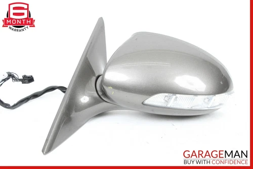 06-08 Mercedes W219 CLS500 Front Left Driver Side Mirror Door Rear View Gray OEM