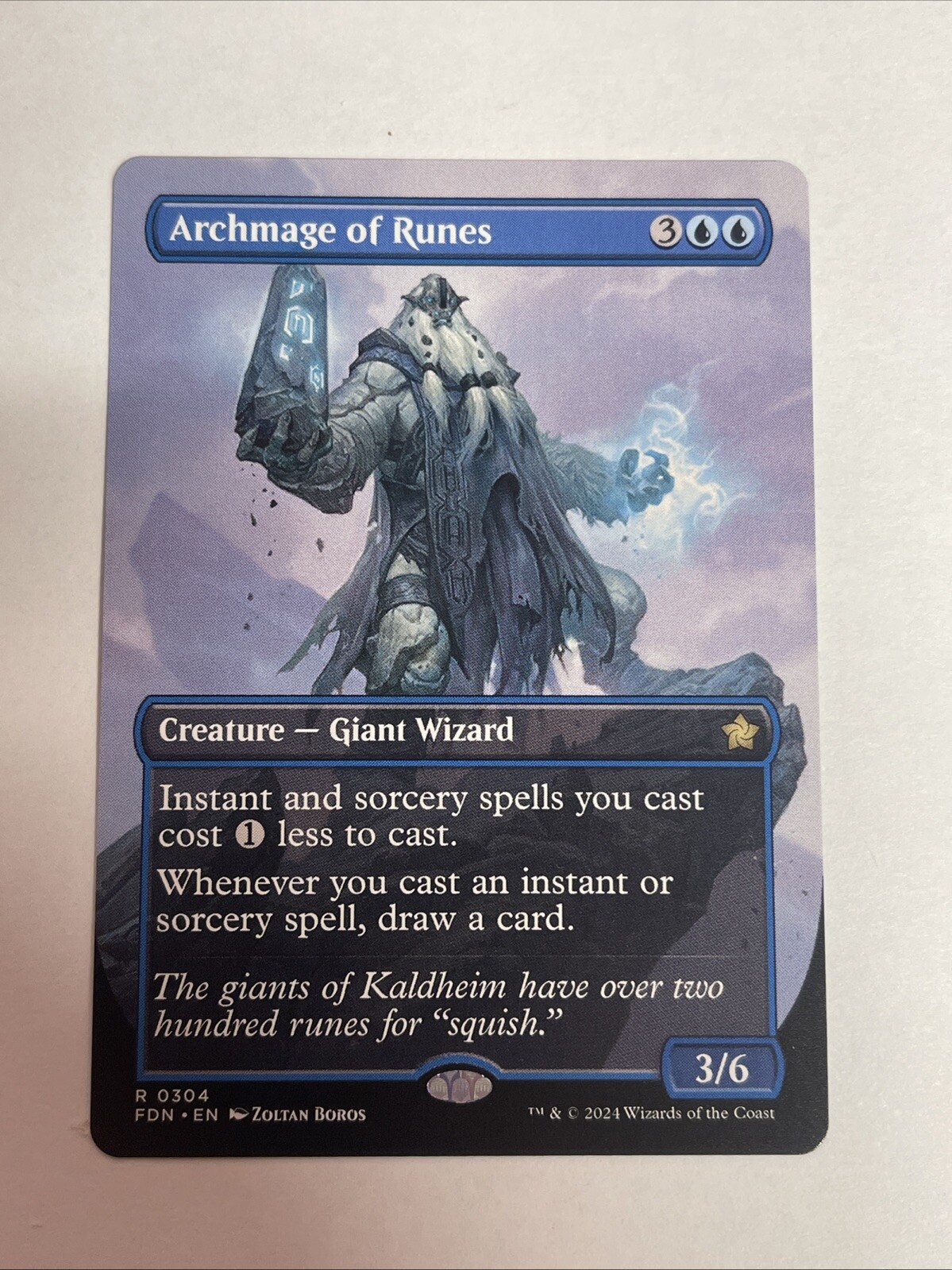 Archmage of Runes (Borderless) Foundations Rare #0304