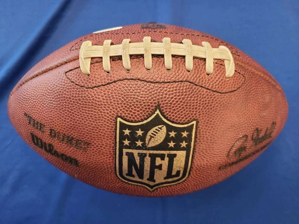 BRIAN URLACHER JSA Coa Signed Game Used Bears NFL Wilson The Duke Football 4 - Image 2 of 2