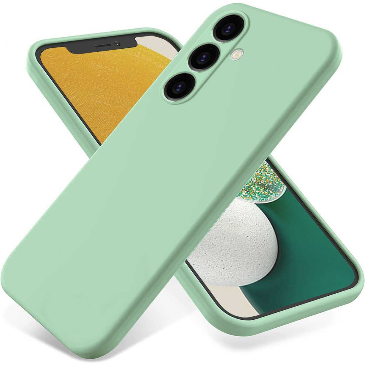 For Samsung Galaxy S24 FE, Shockproof Soft Liquid TPU Skin Touch Feel Cover Case