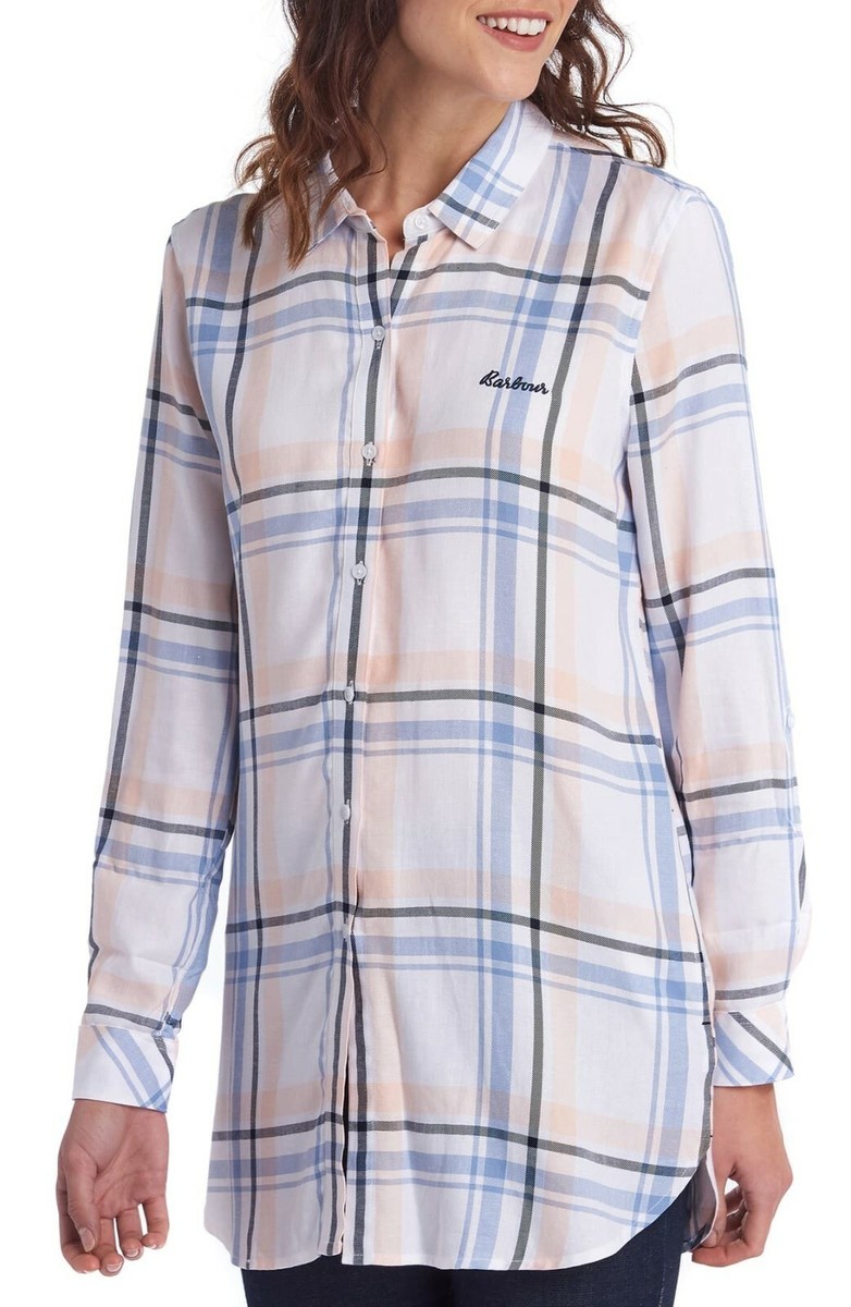 NWT Womens Size Barbour Baymouth Plaid Tunic Shirt