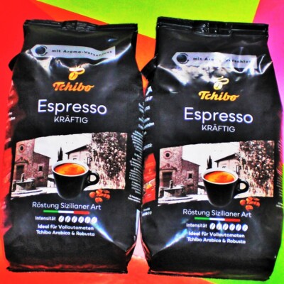 Tchibo Espresso Sizilianer Art Bohnen 2kg ( 2 x 1000g )