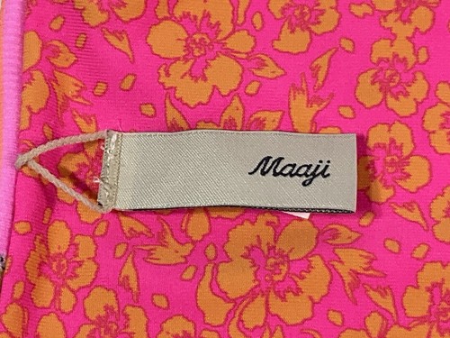 MAAJI Pink & Orange w/Floral Print 2 Piece Bathing Suit. Size Medium. NEW. - Picture 9 of 14