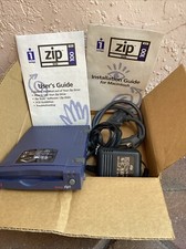 DEFECTIVE Iomega Zip 100 Z100S2 External Drive with Cable Power Supply S G3D
