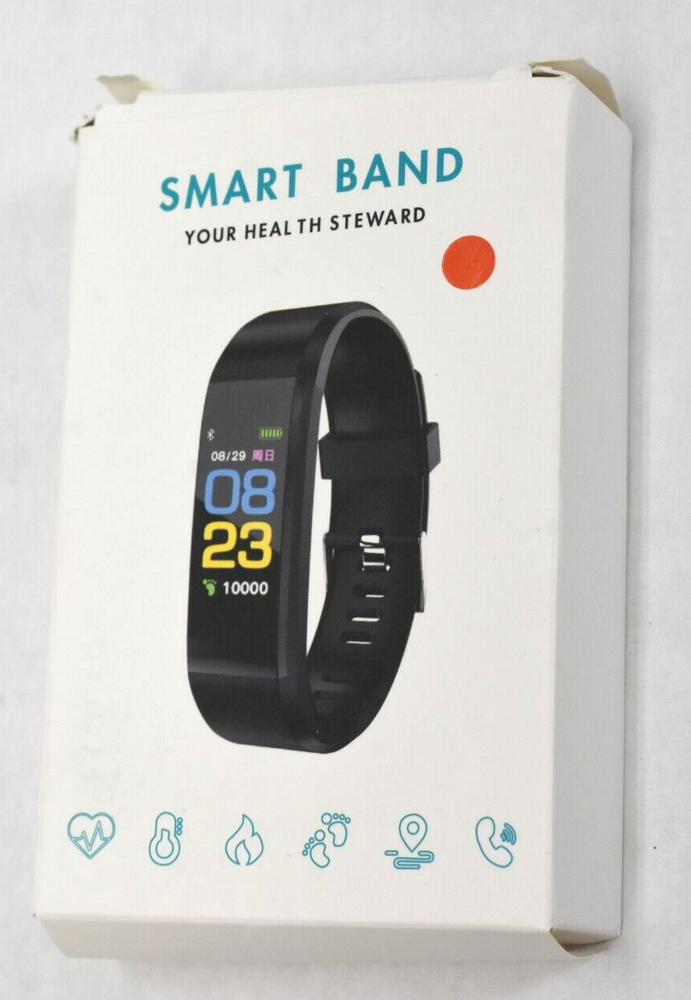 Smart Band Your Health Steward Waterproof Fitness Watch Red Wrist Band