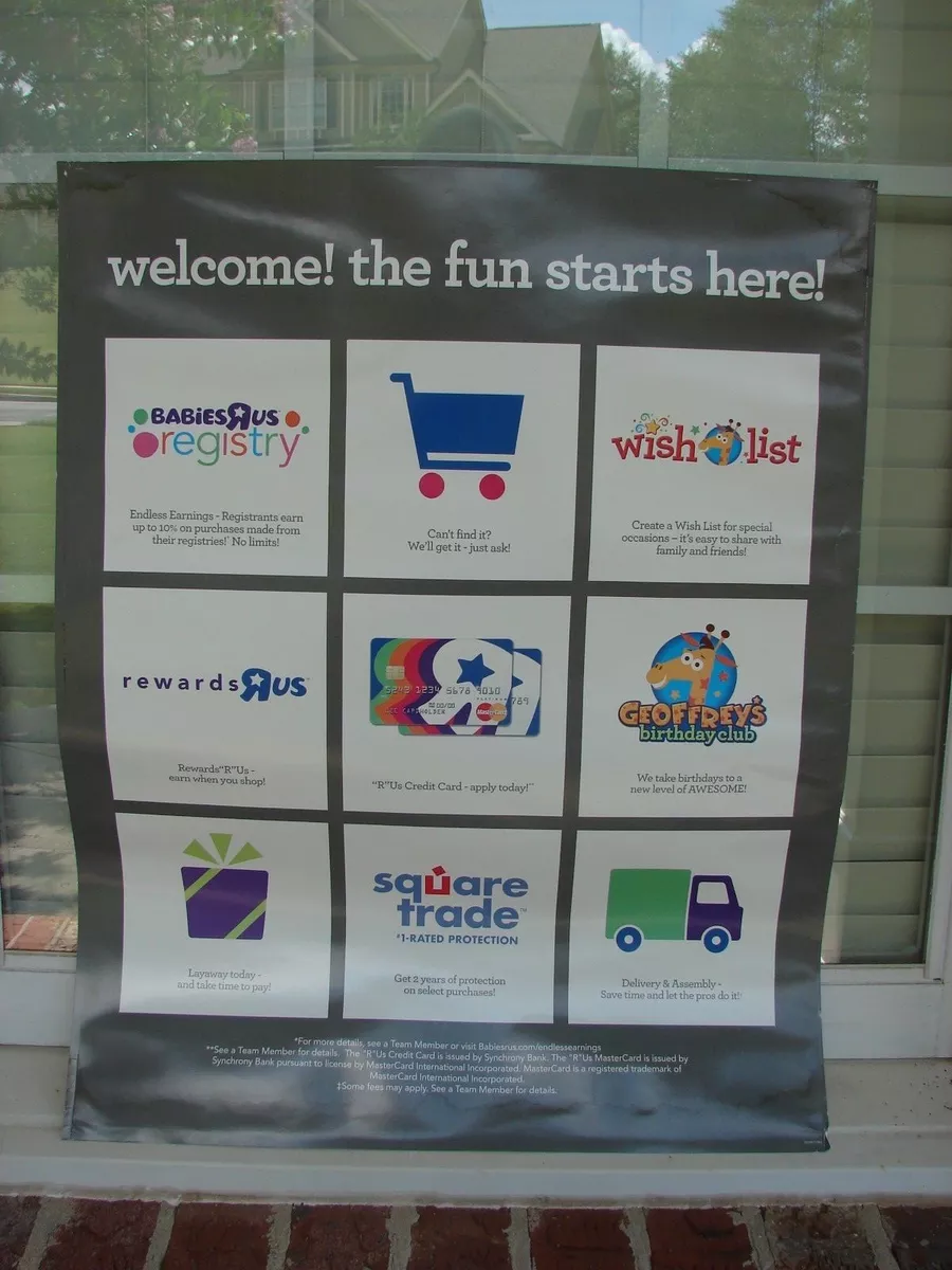 Toys R Us Sign Advertising Poster