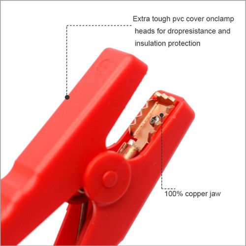 Clamp Booster Emergency Jump Starter Alligator Clamps Clip Cable Clip - Bild 8 von 9