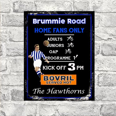 West Bromwich Albion Fans Stadium Football Vintage Metal