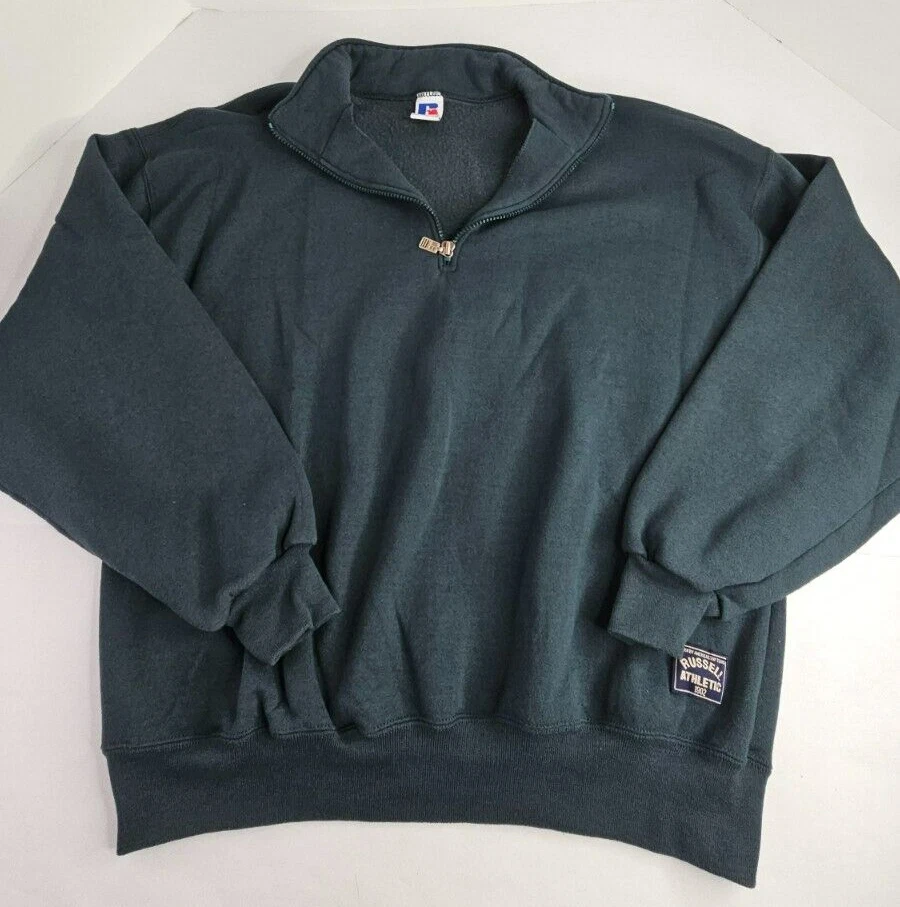 Russell Athletic Men's Hoodies & Sweatshirts 1/4 Zip Features for
