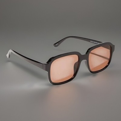 Cotton On Rubi Stevie Square Glasses in Black and Brown Nice! L6