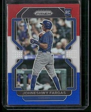 2022 Panini Prizm #144 Johneshwy Fargas Red/White/Blue Prizm