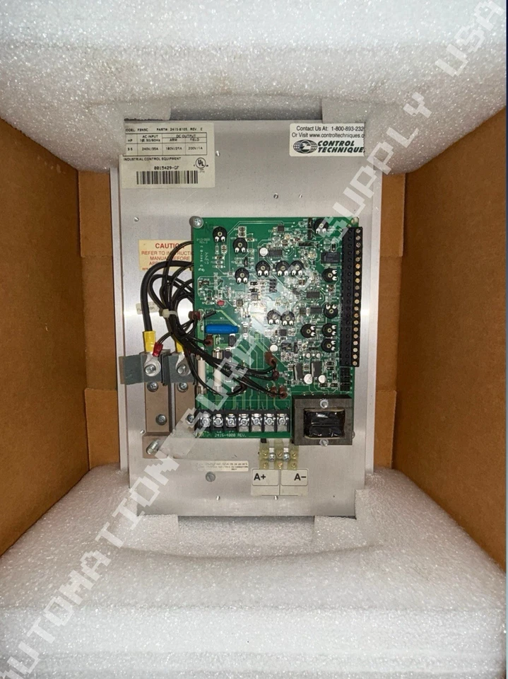 New Nidec Focus Series F3N5C PN: 2415-8105 Rev. E 3-5HP 200V DC Drive - Image 2 of 4