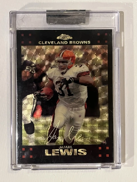 2007 Topps Chrome Superfractor Refractor 1/1 Jamal Lewis #TC66 Browns Ravens