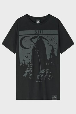 KILLSTAR Mens Death's Graveyard Short Sleeve T-Shirt - Black, Size Small