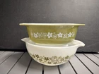 Spring blossom (2) Crazy Daisy corning pyrex vintage bowls.