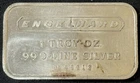 Vintage 1 Oz .999 Fine Silver Engelhard Horizontal Logo Back Bar Stack Vintage!!