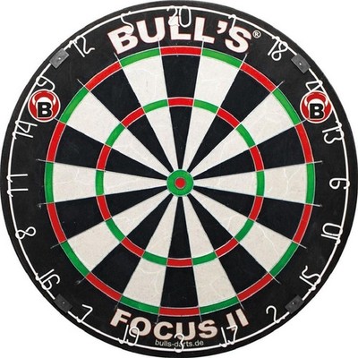 BULL'S Focus II Bristle Dart Board | Dartboard Dartscheibe Darts Scheibe Dart